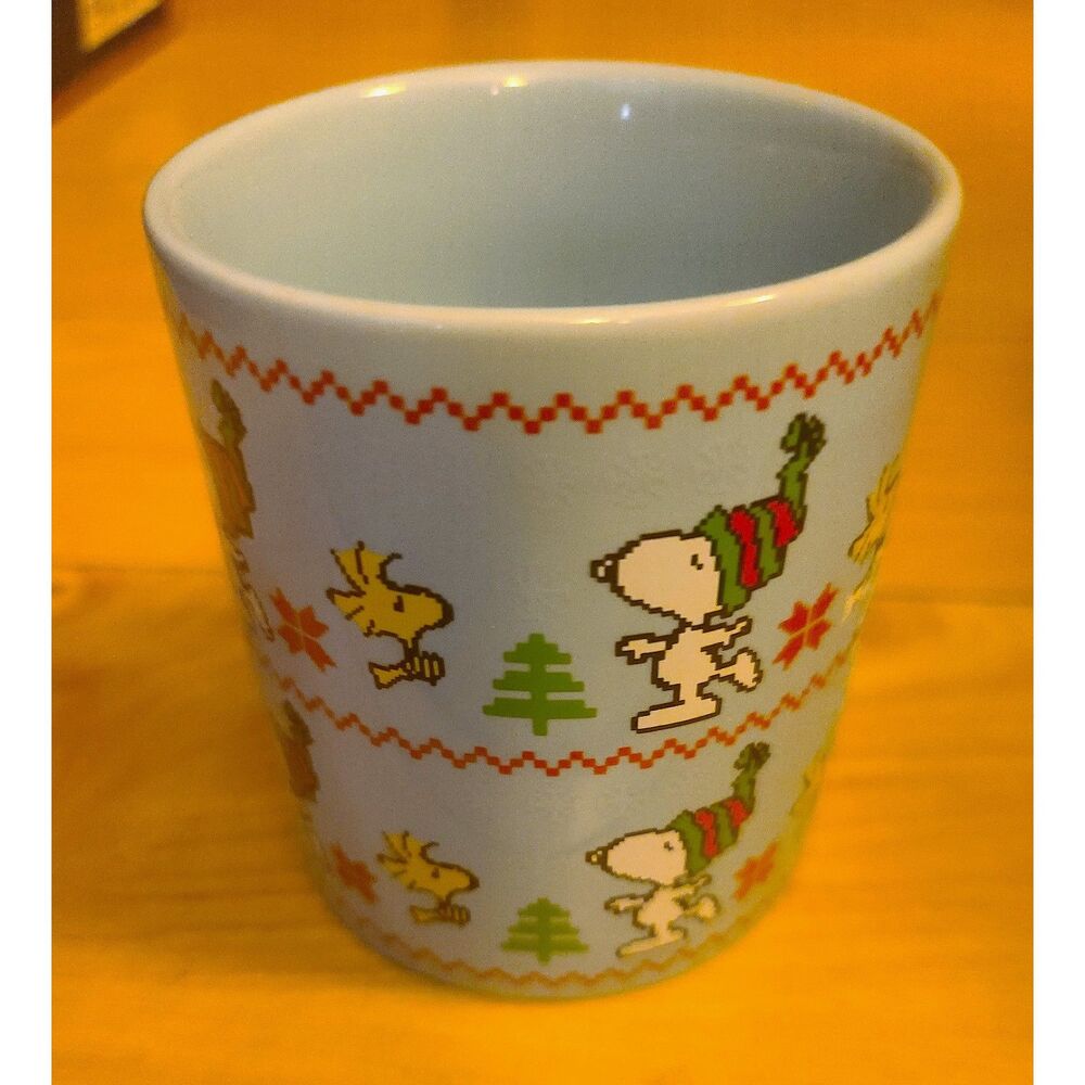 Peanuts Snoopy‎ & Woodstock Christmas Sweater 20oz Ceramic 2016 Coffee Mug Cup